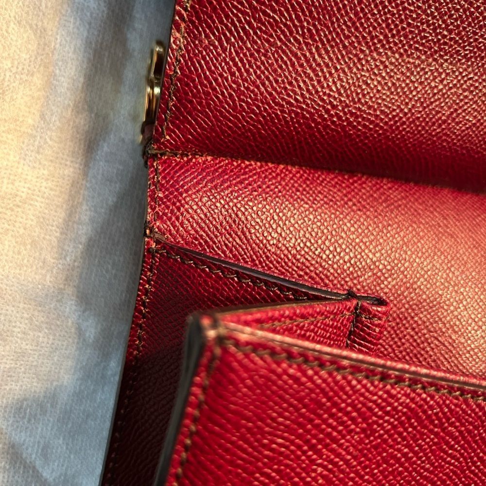 Authentic Dolce & Gabbana Sicily Burgundy Leather Tote - Picture 15 of 16